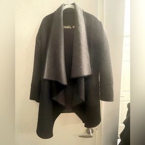 Michael Kors Cape, sweater, black and gray interior